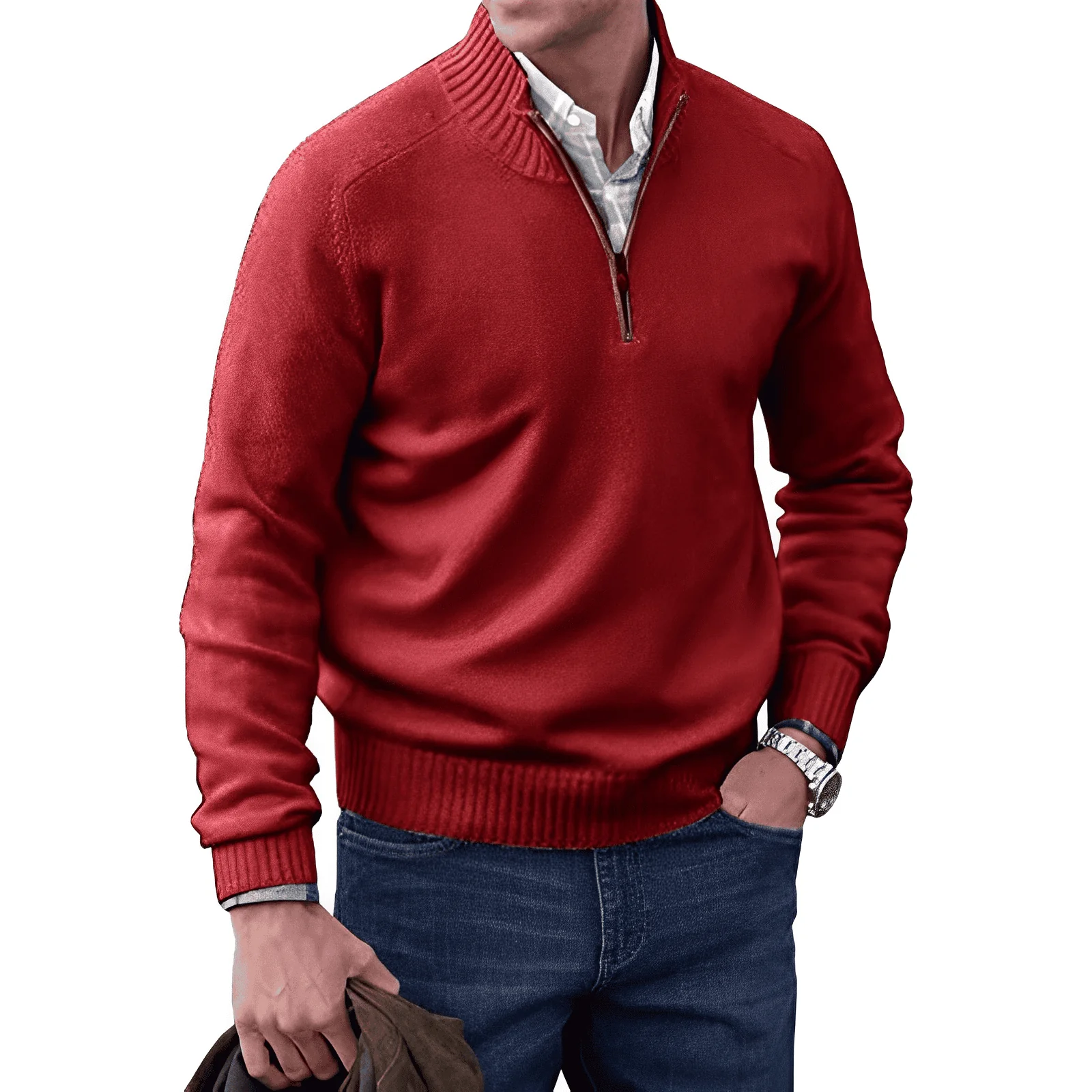 Saven - Half-Zip-Pullover mit weicher Haptik - Image 12