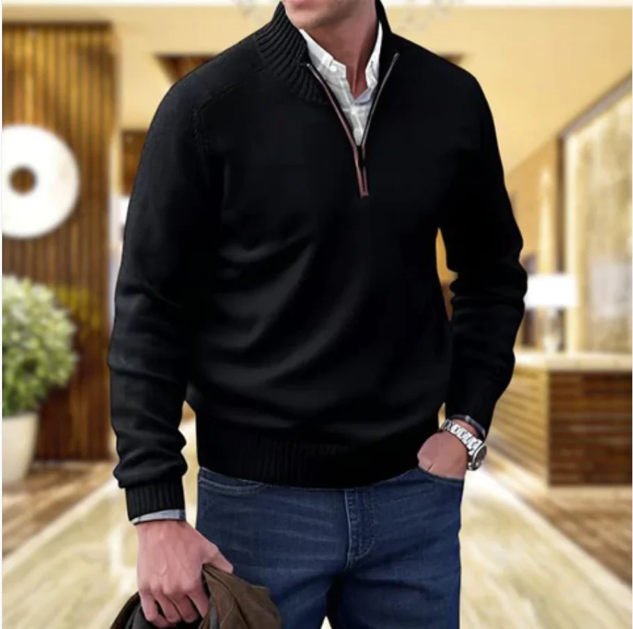 Saven - Half-Zip-Pullover mit weicher Haptik - Image 2