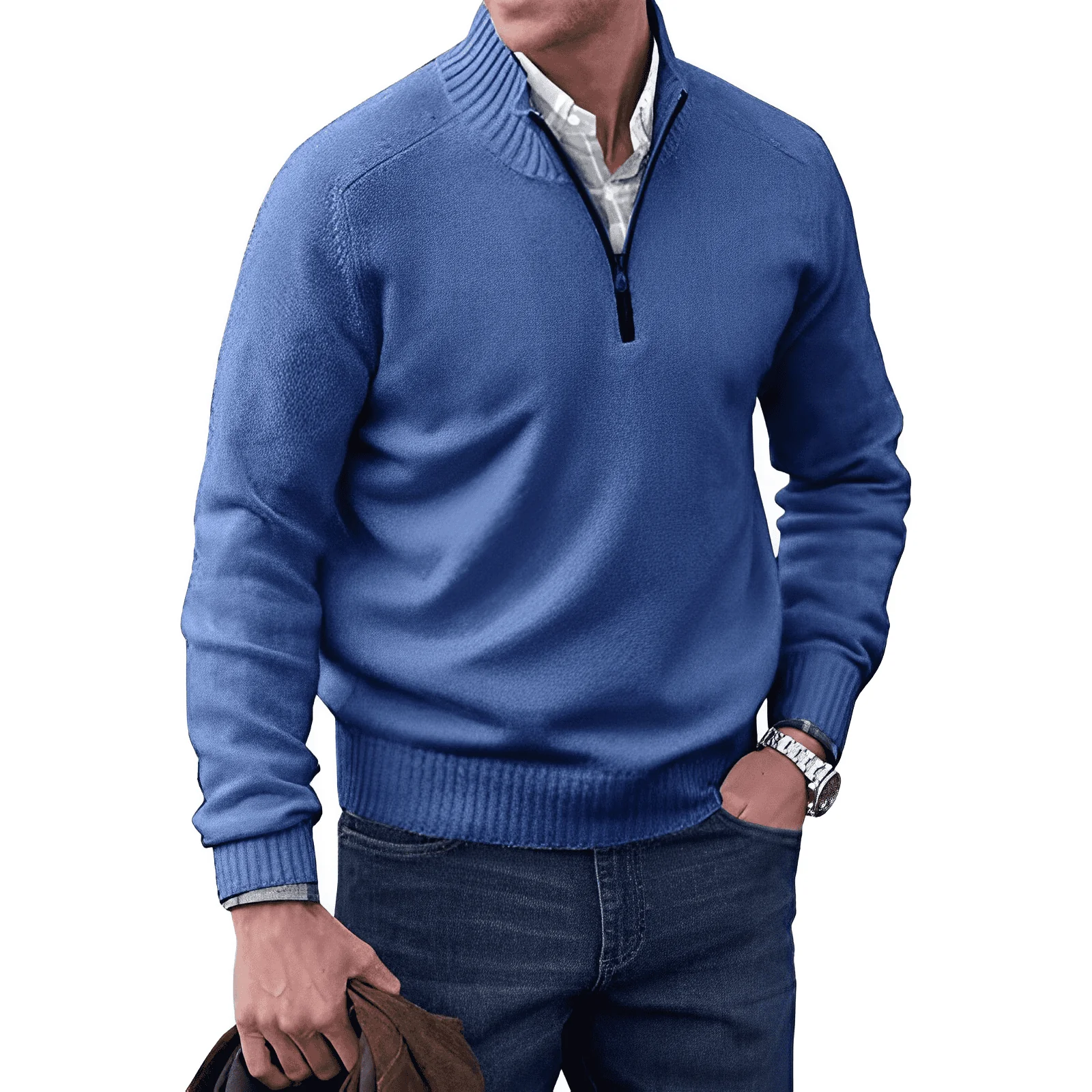 Saven - Half-Zip-Pullover mit weicher Haptik - Image 9