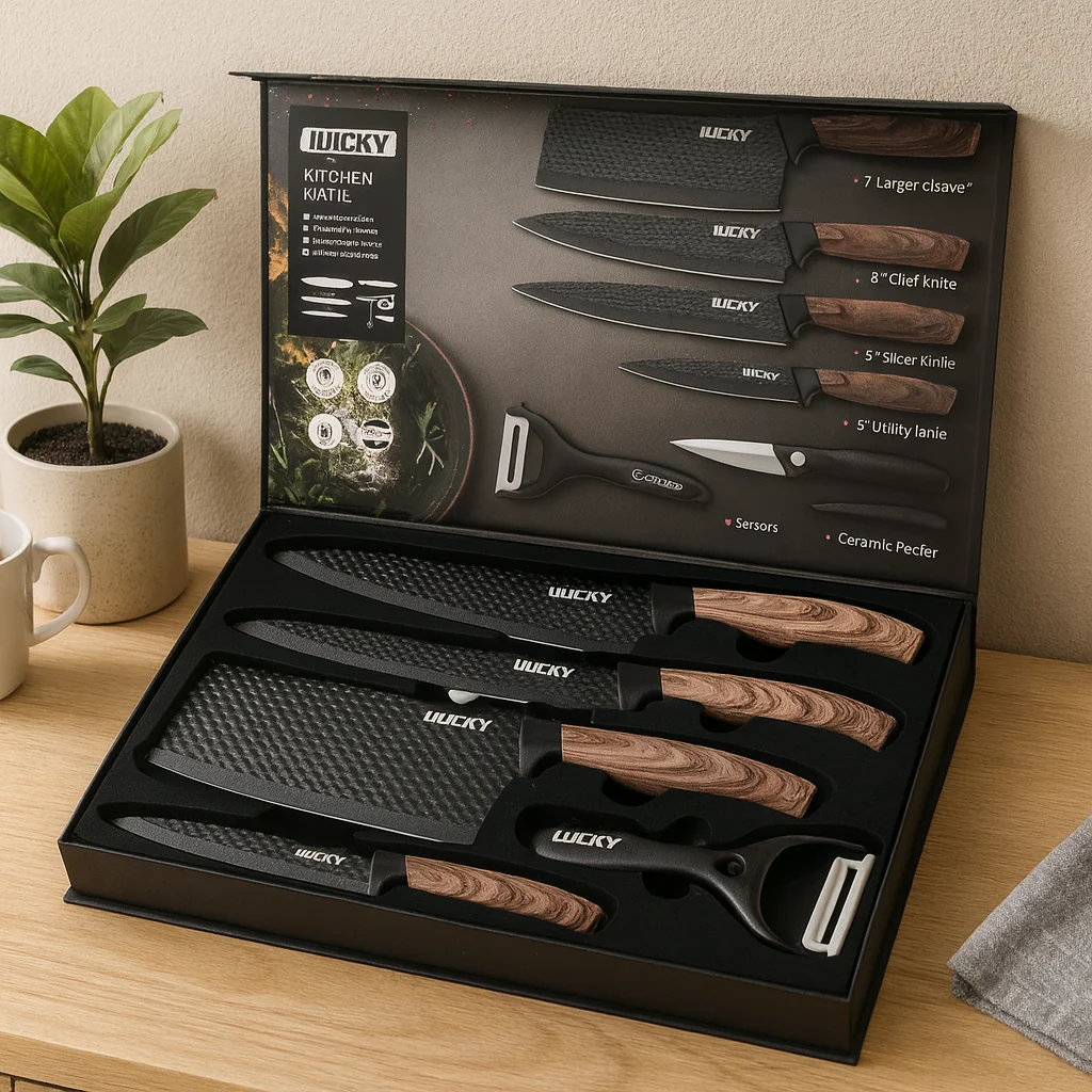 Savora | 6-teiliges Messer- und Werkzeugset aus Edelstahl - Image 2