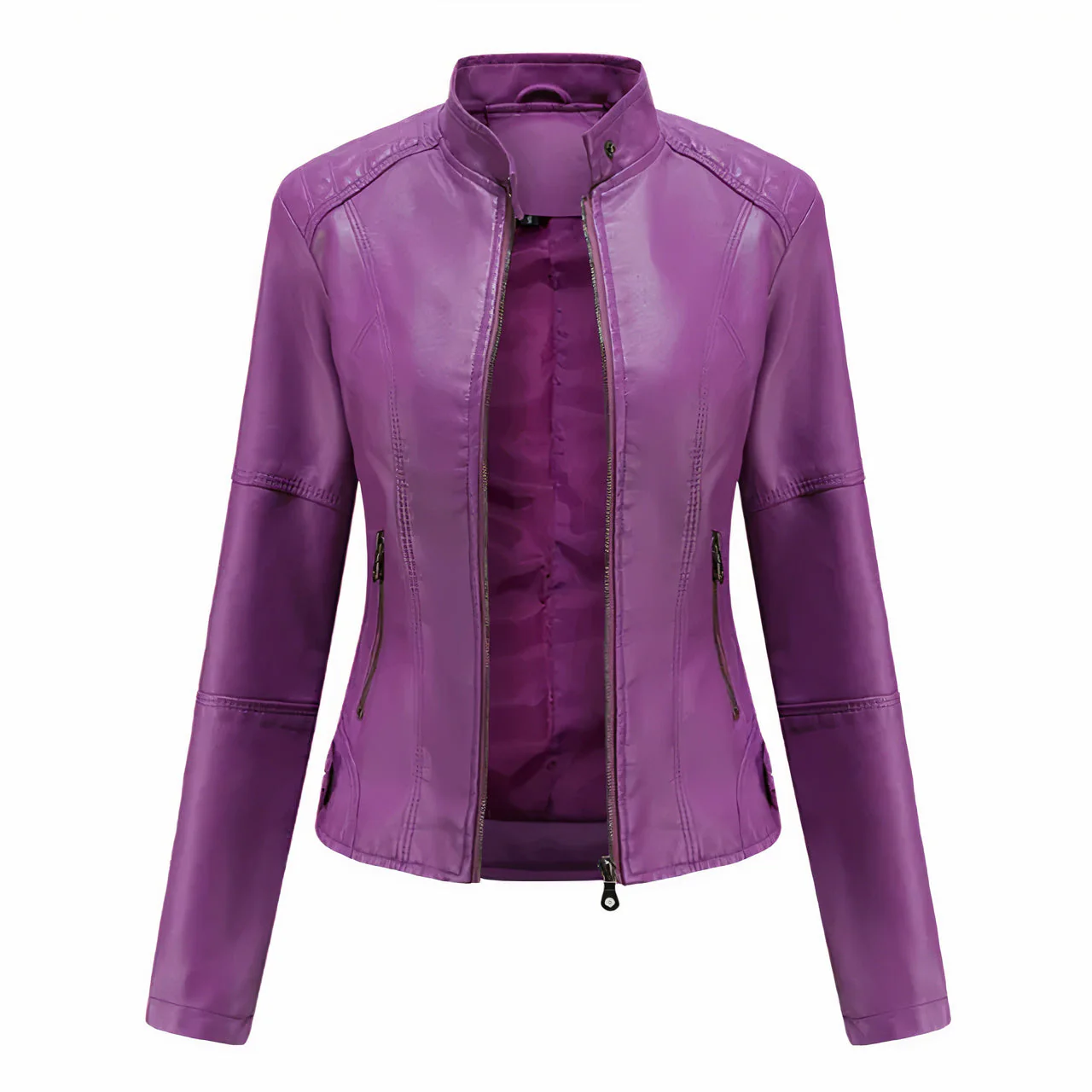 Schicke Lederjacke für Frauen - Berthe - Image 5