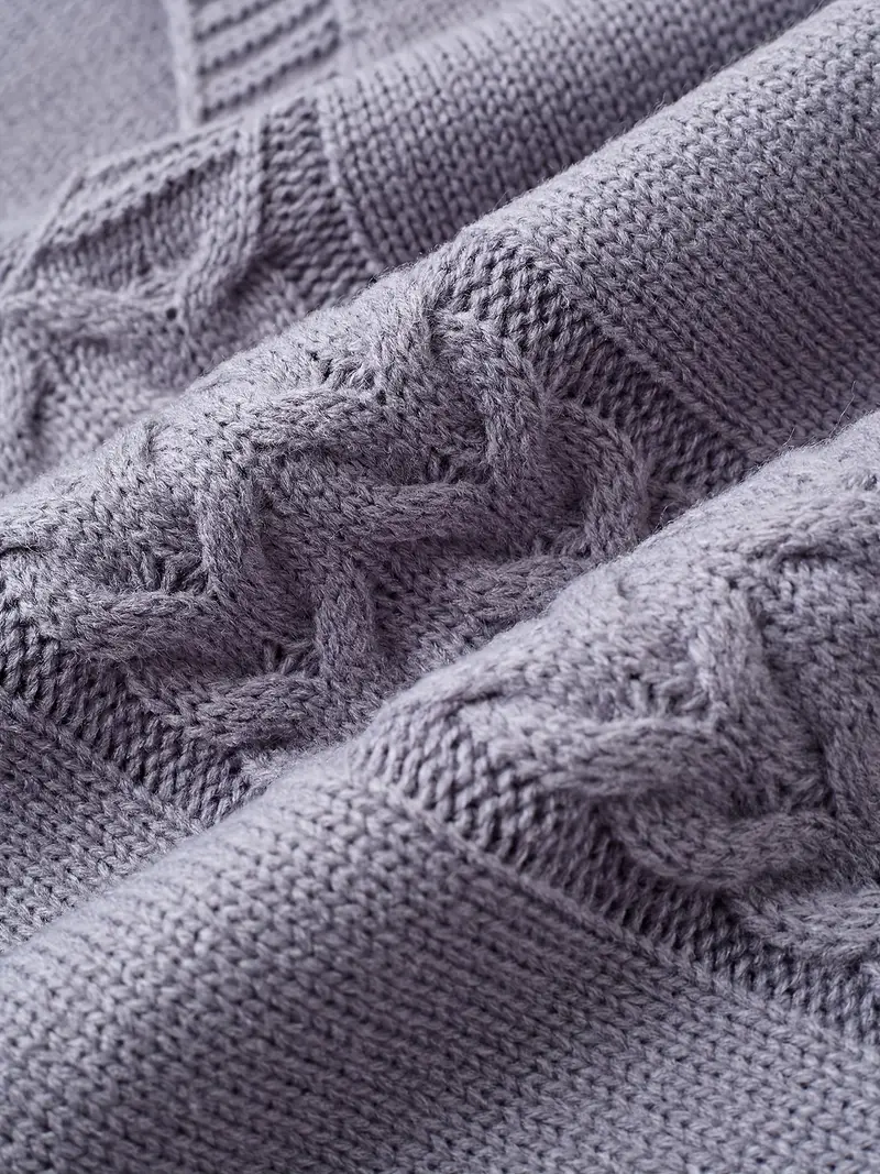 SCHICKER V-AUSSCHNITT KABELSTRICKPULLOVER FÜR FRAUEN | ELEGANTER STRICKSTIL - Image 2