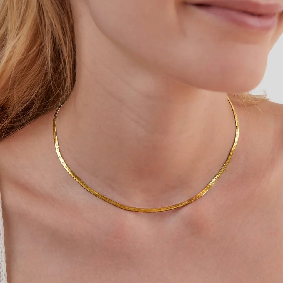 Schlangenkette Gold Halskette - Image 2