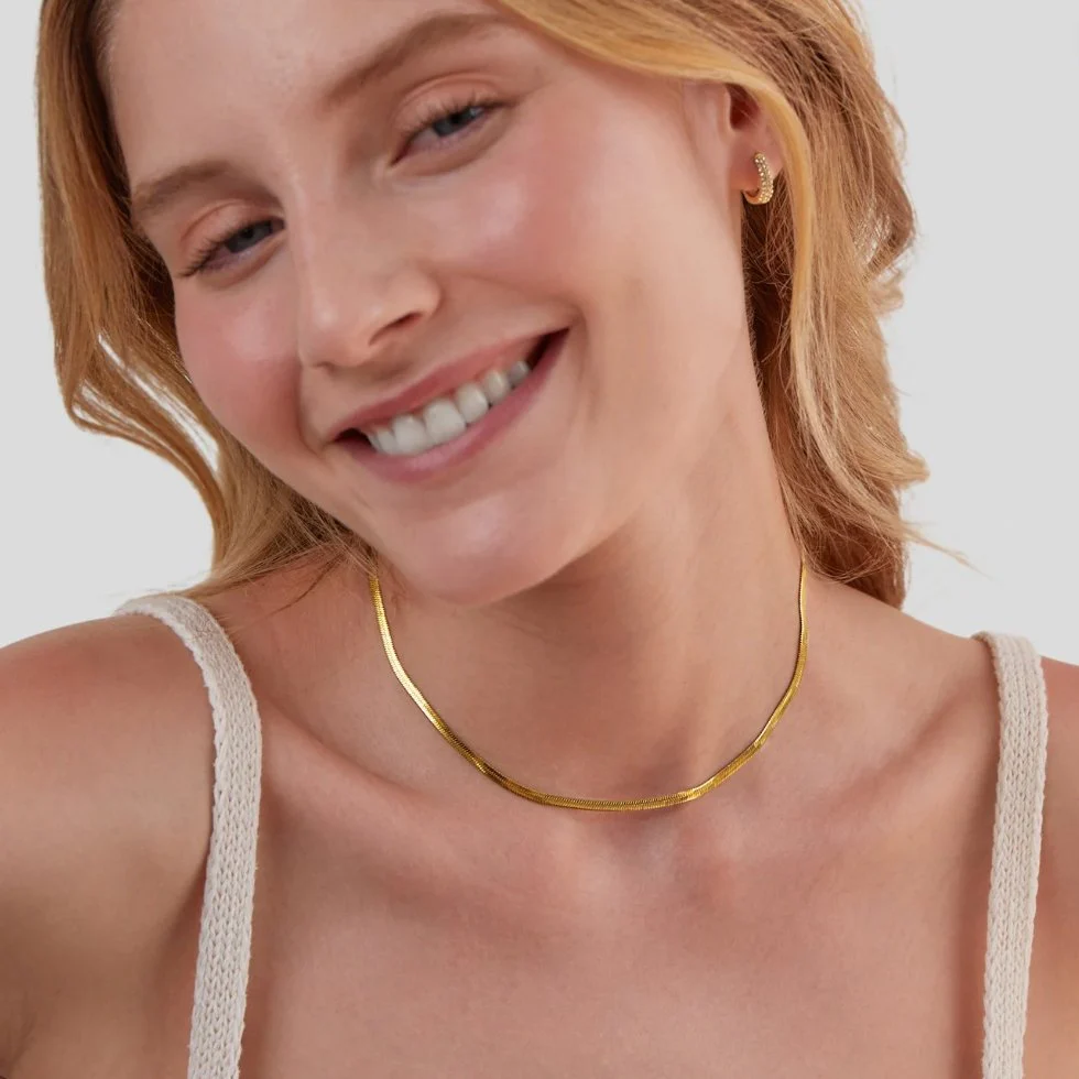 Schlangenkette Gold Halskette - Image 3