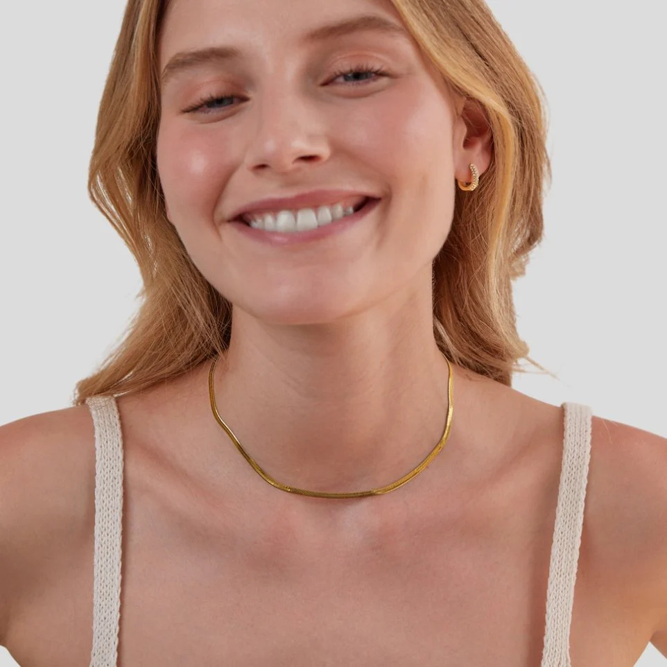 Schlangenkette Gold Halskette - Image 4