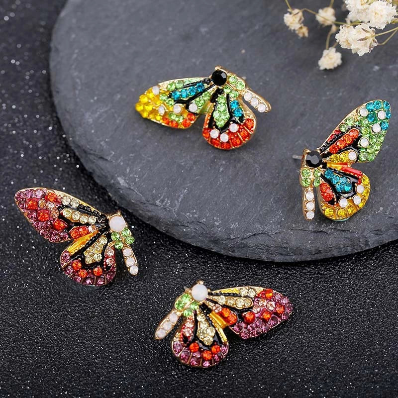 Schmetterlingsohrringe Limited Edition mit Zirkonia-Inlay - Image 3