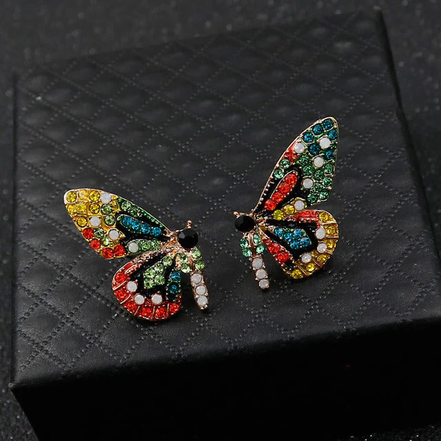 Schmetterlingsohrringe Limited Edition mit Zirkonia-Inlay - Image 4