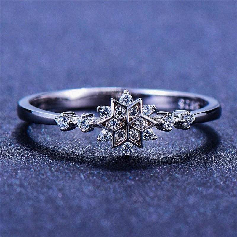 Schneeflocken Ring aus 925 Sterling Silber - Image 4