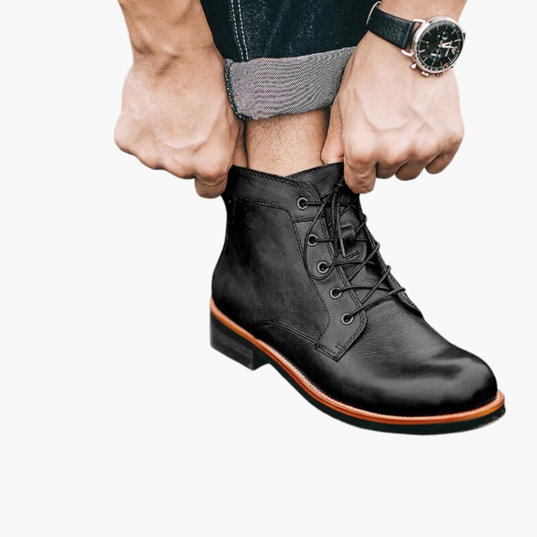 Schnürstiefel aus Leder für Herren - Image 2