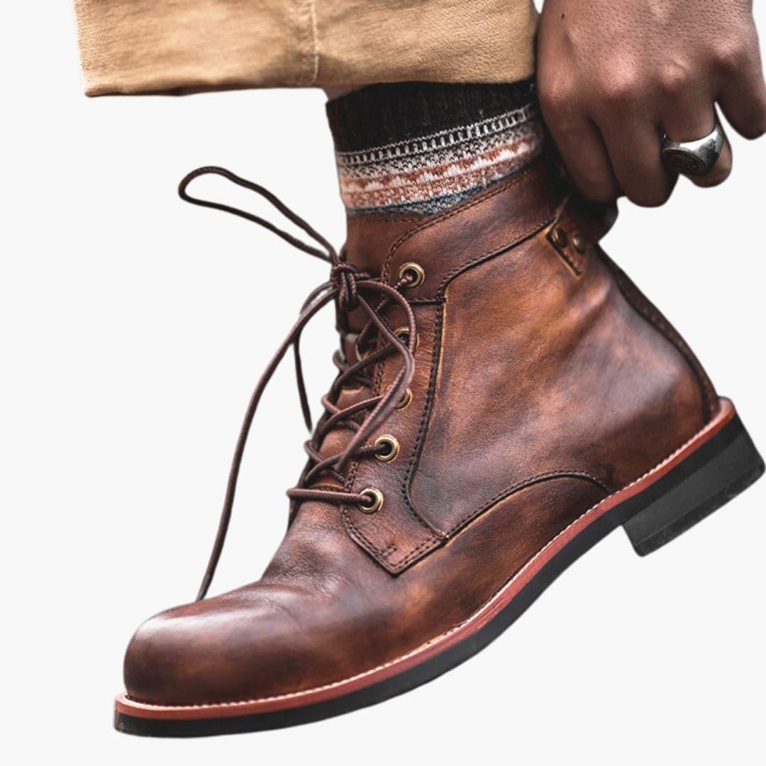 Schnürstiefel aus Leder für Herren - Image 4