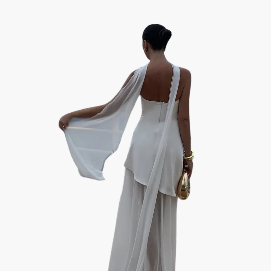 Schulterfreies Abendkleid für Damen - Maxi mit hohem Schlitz - Image 4