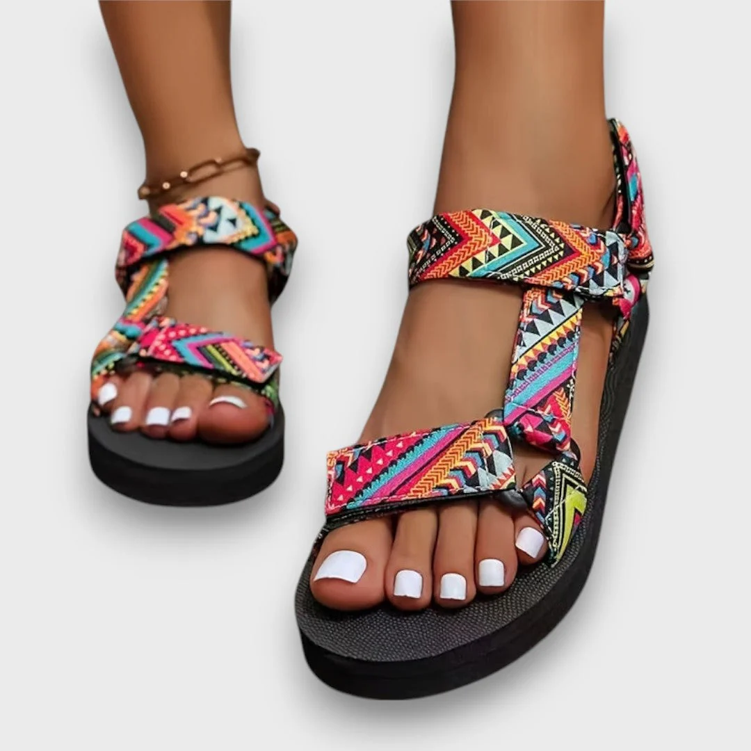 Selenaa – Bunte Komfort-Sandale - Image 2
