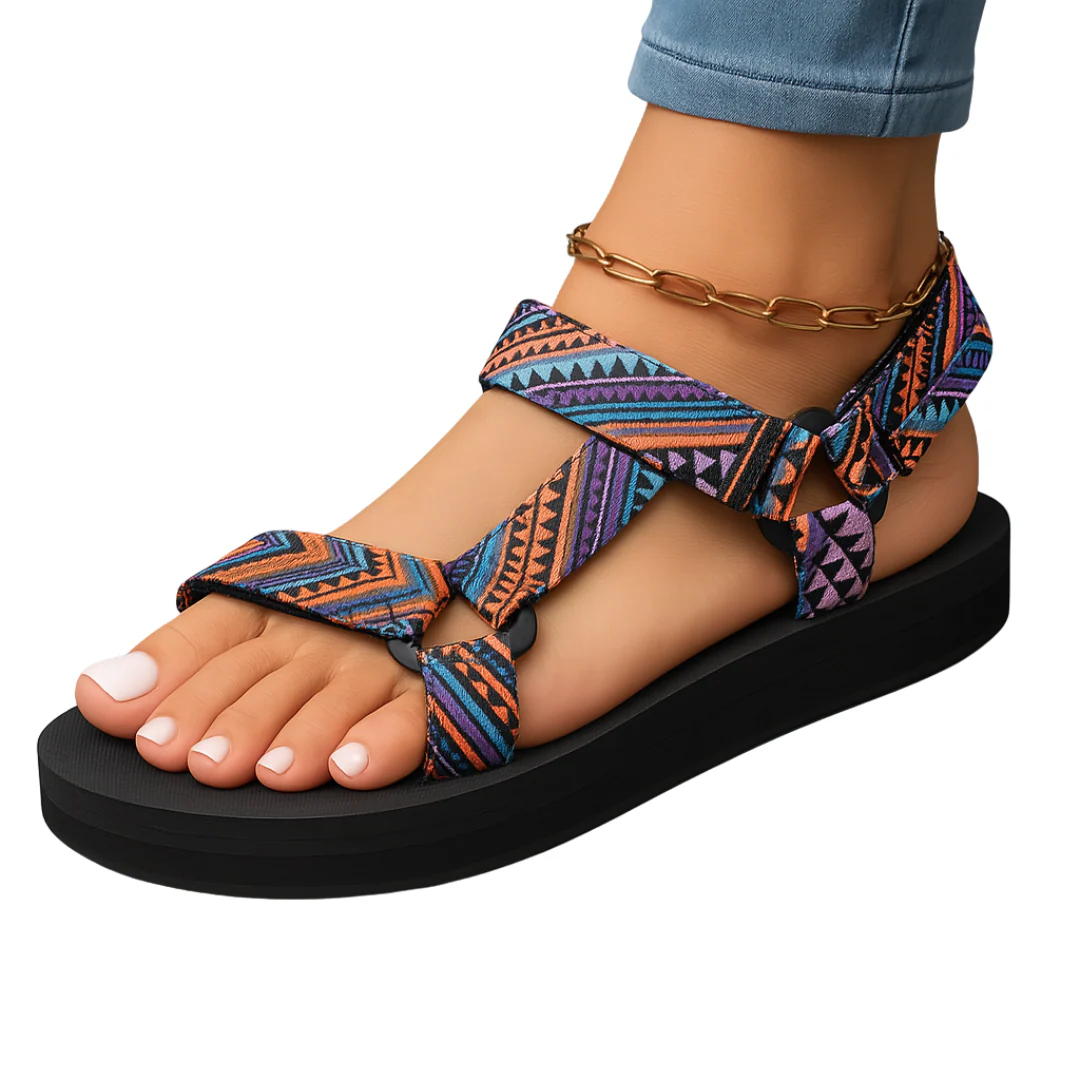 Selenaa – Bunte Komfort-Sandale - Image 3