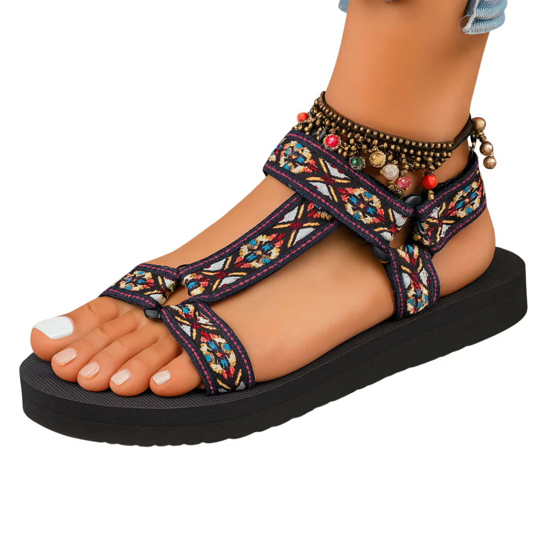 Selenaa – Bunte Komfort-Sandale - Image 5