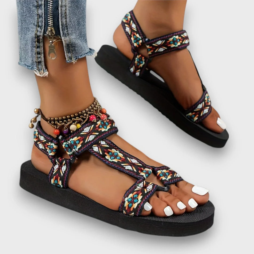 Selenaa – Bunte Komfort-Sandale - Image 6
