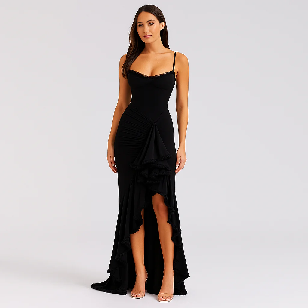 Selene – Rüschiges Rüschen Kleid im Dovetail-Stil - Image 2