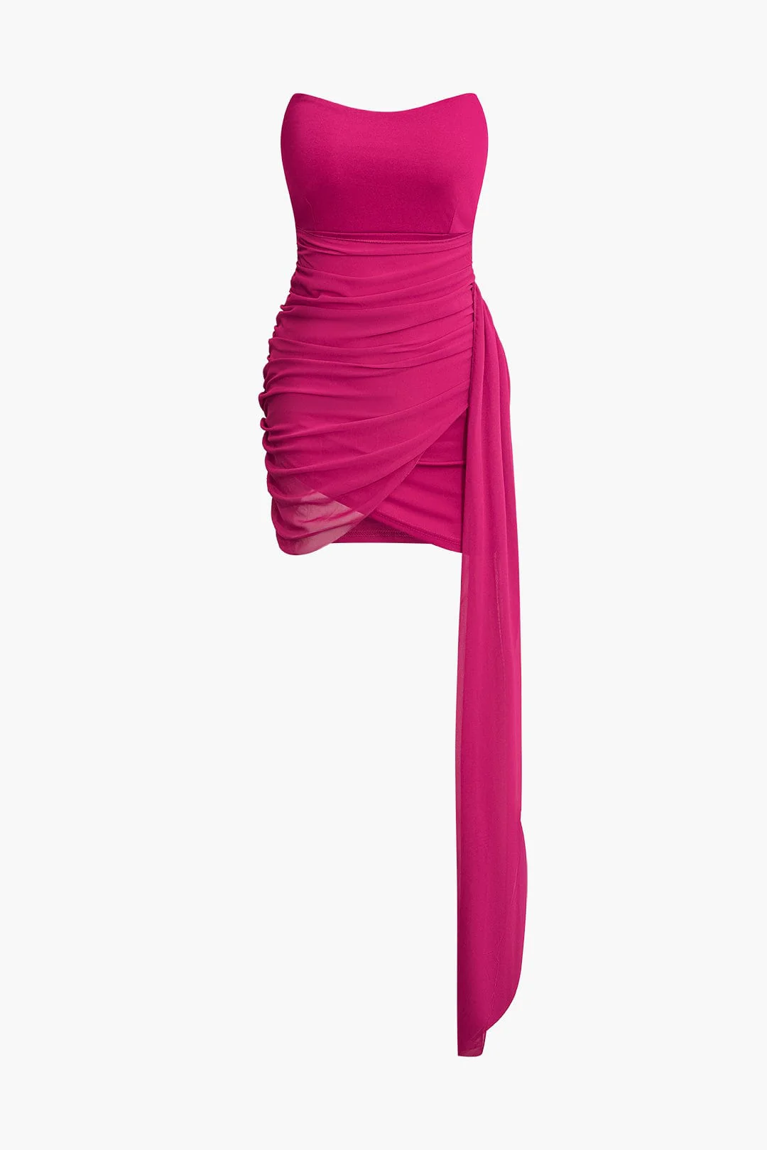 Selina | Asymmetrisches Bandeau-Minikleid mit Drapierung – Sinnliche Eleganz für besondere Anlässe - Image 3