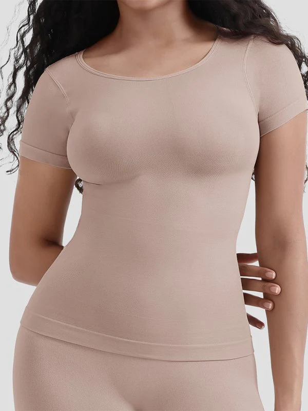 Selina | Nahtloses Shaping T-Shirt mit kurzen Ärmeln - Image 2