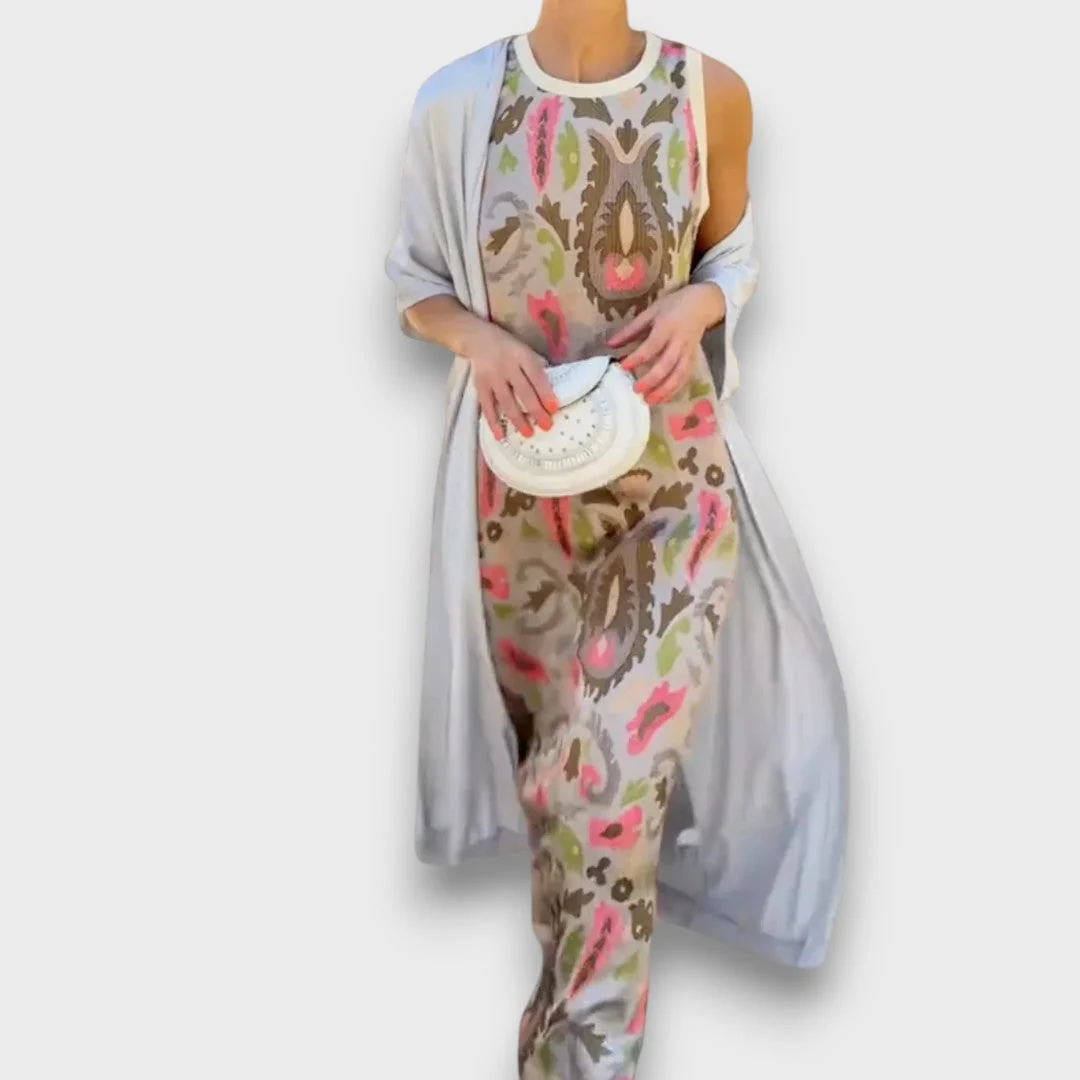 Selviane – Maxikleid mit Cardigan - Image 2