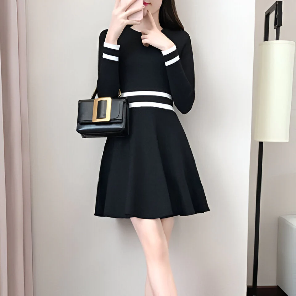 Senta | Auffälliges Colorblock-Mini-Kleid für den perfekten Abend - Image 8