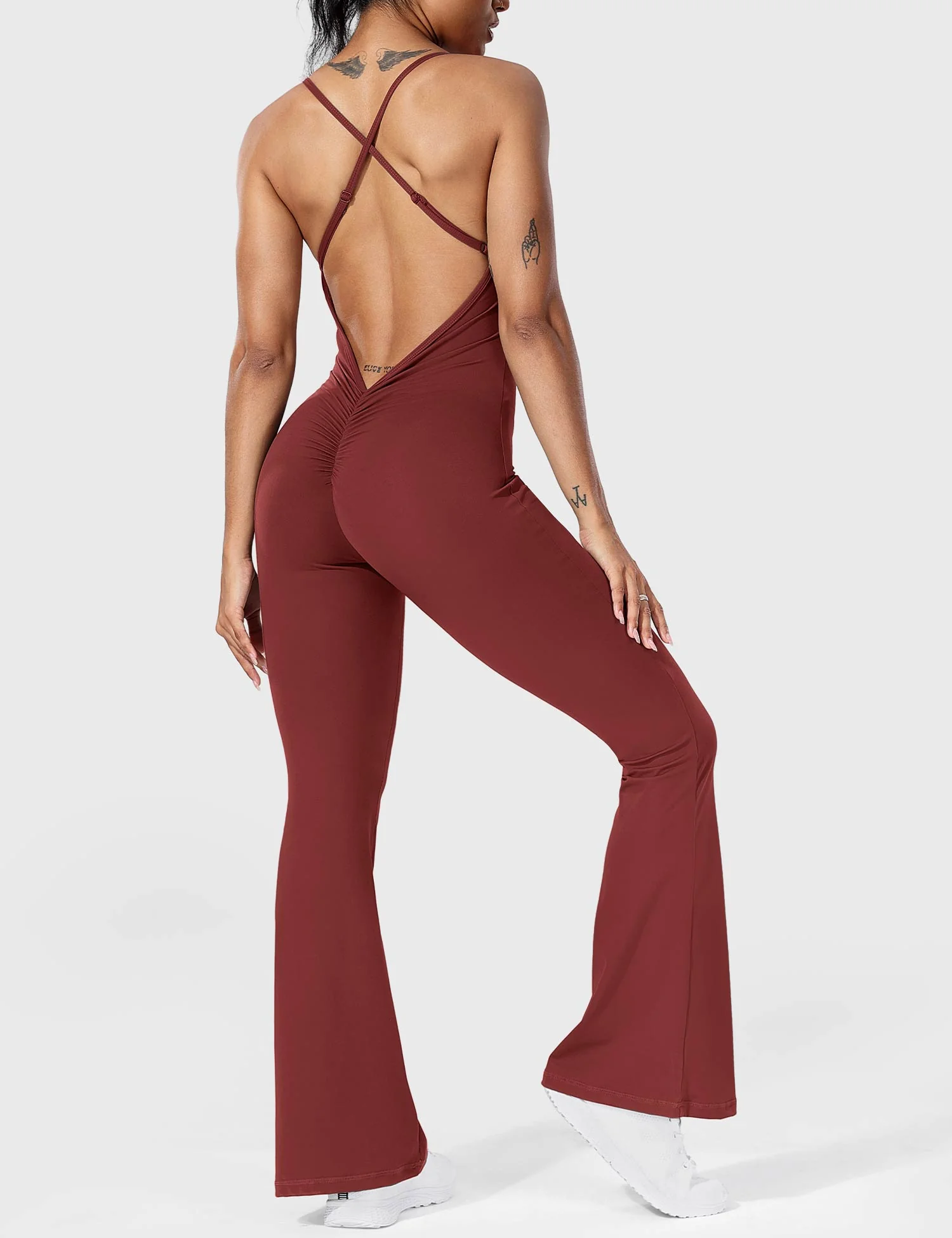 Serafina | Backless Flare Jumpsuit mit verstellbaren Trägern - Image 2