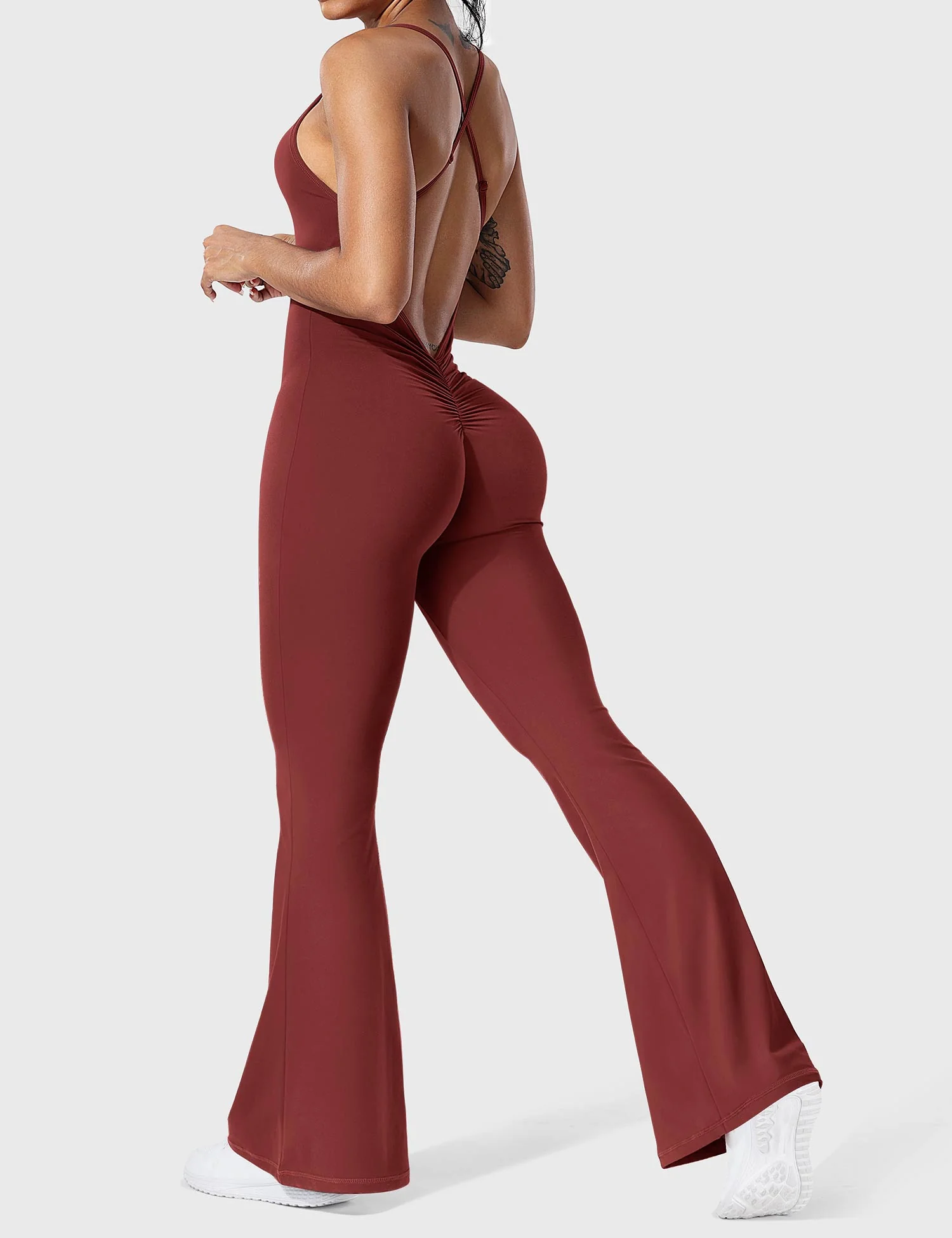 Serafina | Backless Flare Jumpsuit mit verstellbaren Trägern - Image 3