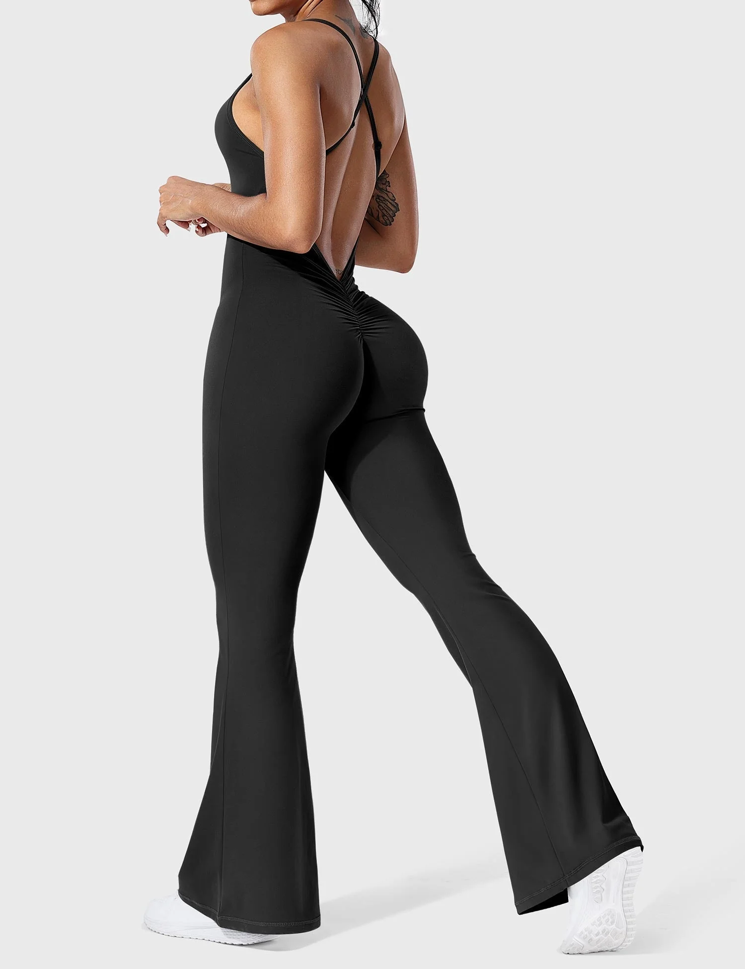 Serafina | Backless Flare Jumpsuit mit verstellbaren Trägern - Image 6
