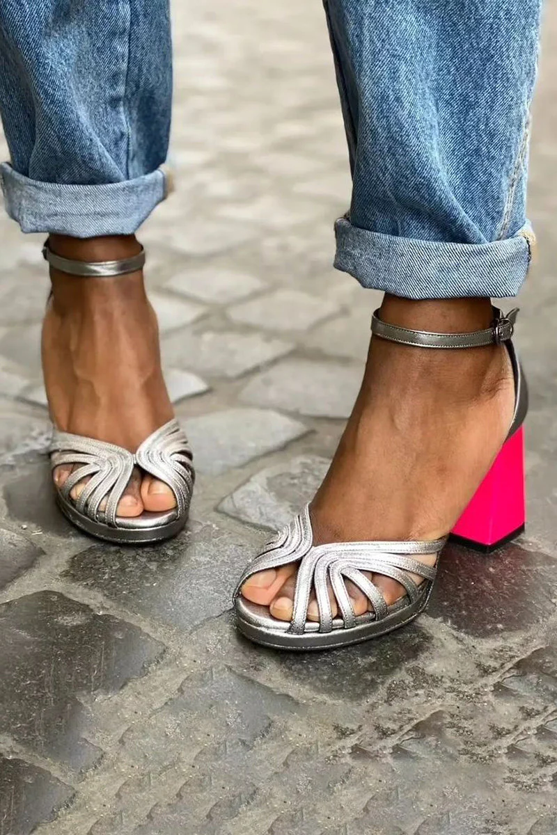 Seraphina™ | Strahlende Blockabsatz-Sandalen - Image 2