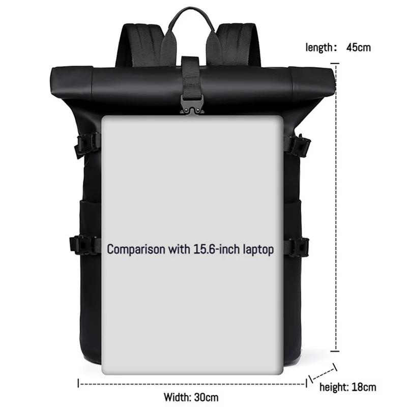 Seraso | Wasserabweisender Unisex Rucksack für Alltag und Reisen - Image 3