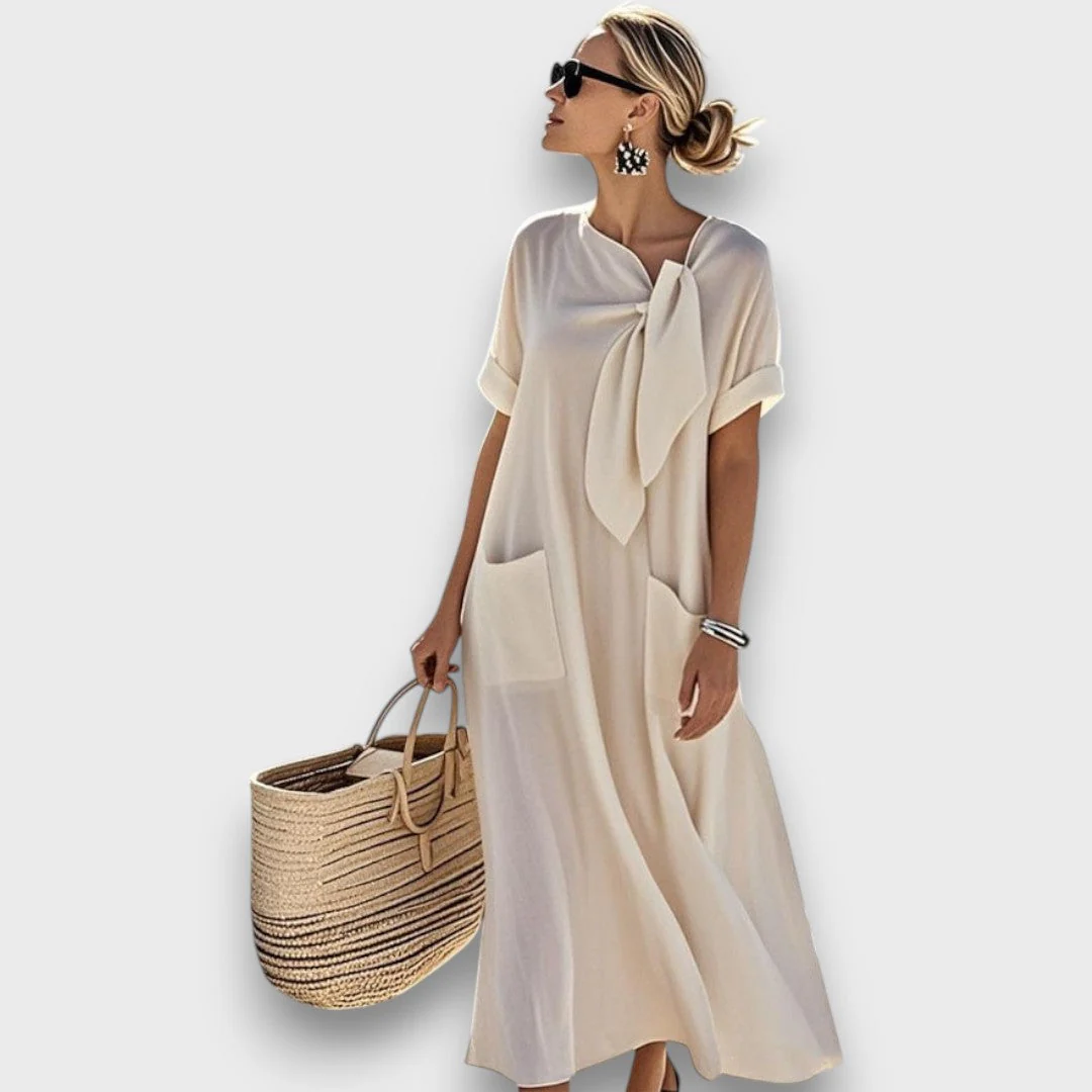 Serela – Lockeres Kleid mit Schleifendetail - Image 2