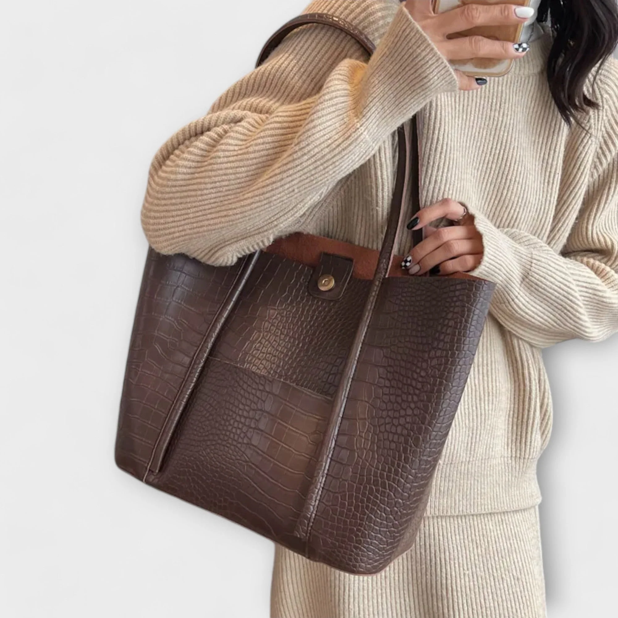 Serelina – Elegante Schultertasche mit Struktur - Image 4