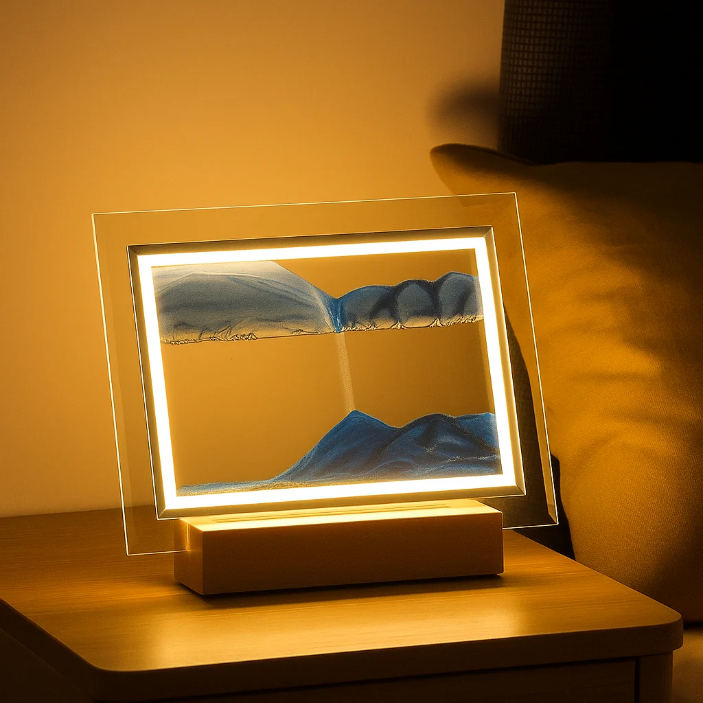 SereniGlow – Hypnotische Sandkunst-Lampe mit beruhigendem LED-Licht - Image 2
