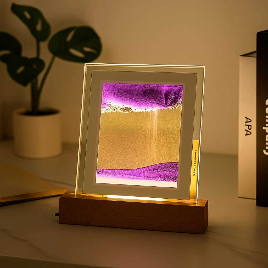 SereniGlow – Hypnotische Sandkunst-Lampe mit beruhigendem LED-Licht - Image 3