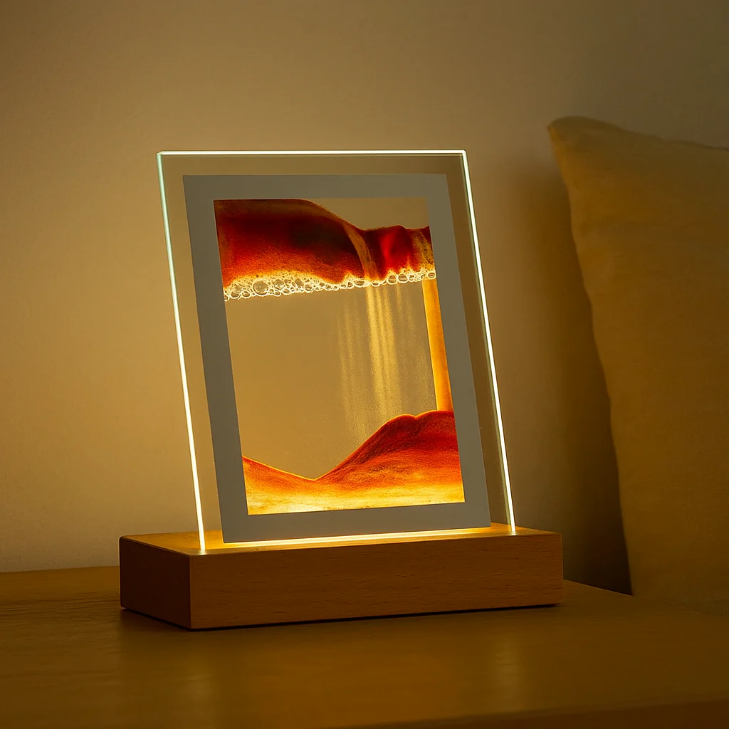 SereniGlow – Hypnotische Sandkunst-Lampe mit beruhigendem LED-Licht - Image 4