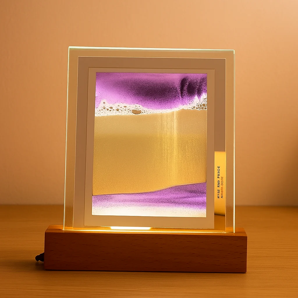 SereniGlow – Hypnotische Sandkunst-Lampe mit beruhigendem LED-Licht - Image 6