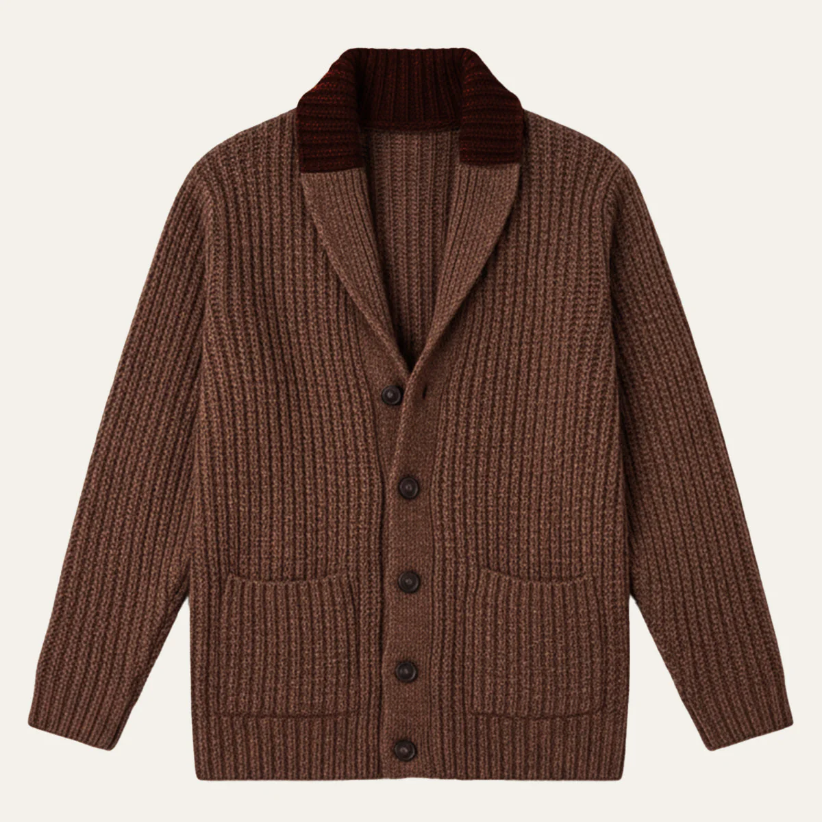 Sergio – Strukturierter Herren Strickcardigan mit Reverskragen - Image 11