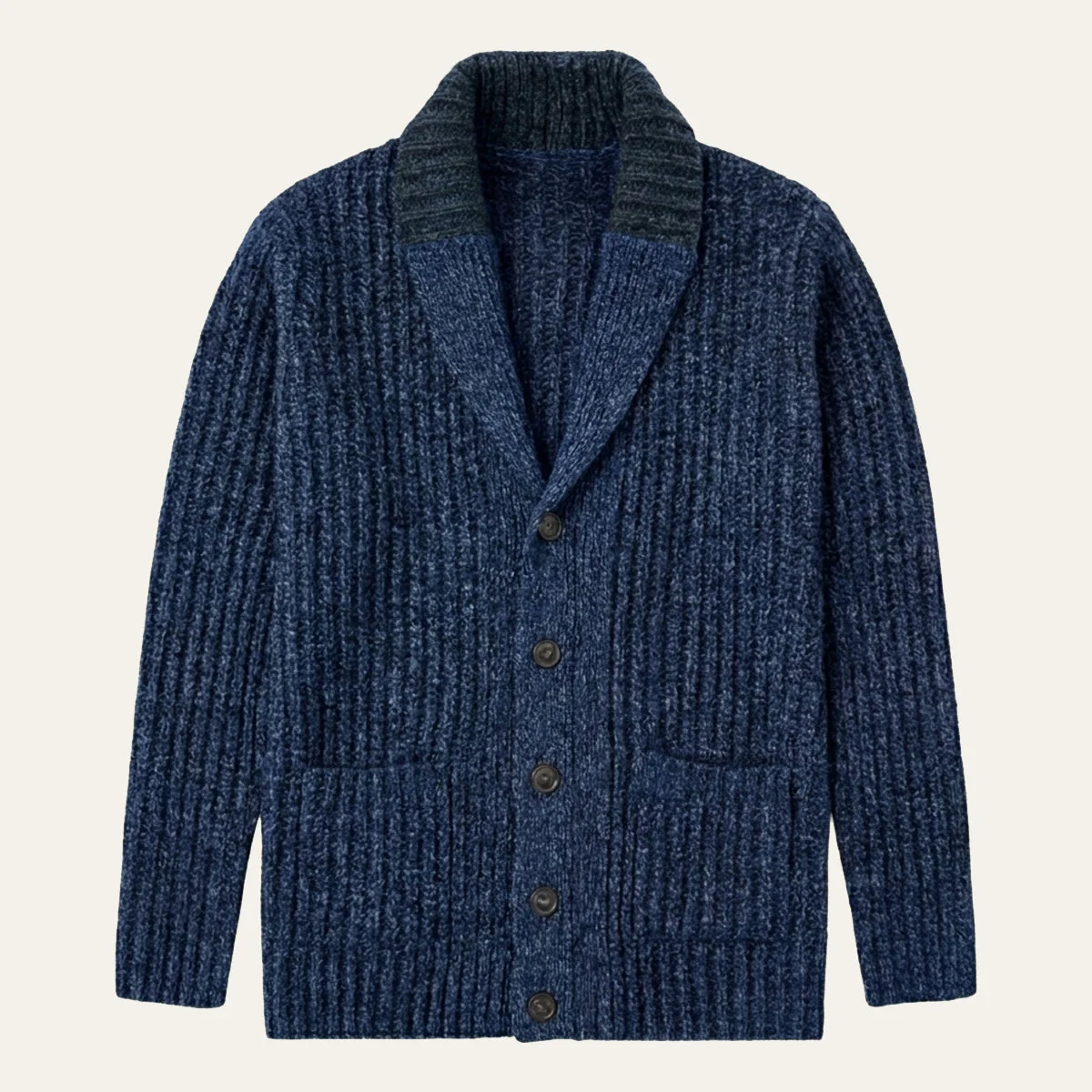 Sergio – Strukturierter Herren Strickcardigan mit Reverskragen - Image 12