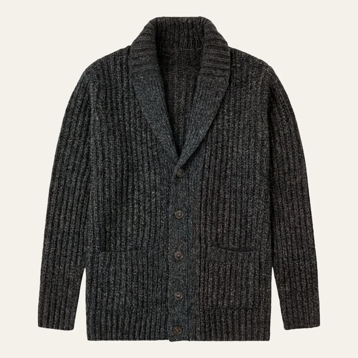 Sergio – Strukturierter Herren Strickcardigan mit Reverskragen - Image 13