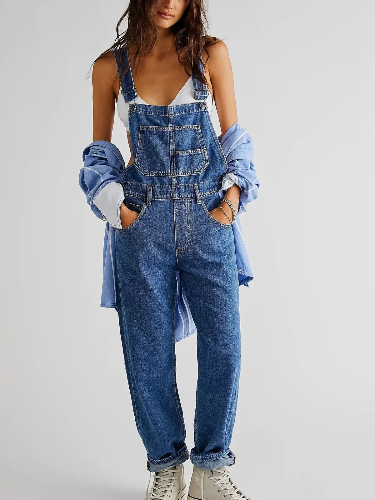 Shaira - Klassischer Denim-Overall in entspannter Passform - Image 2