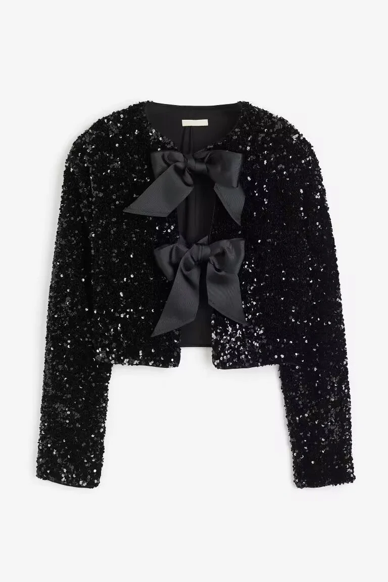 SHIMMERING SHORT JACKET MIT SCHLEIFE - Image 2