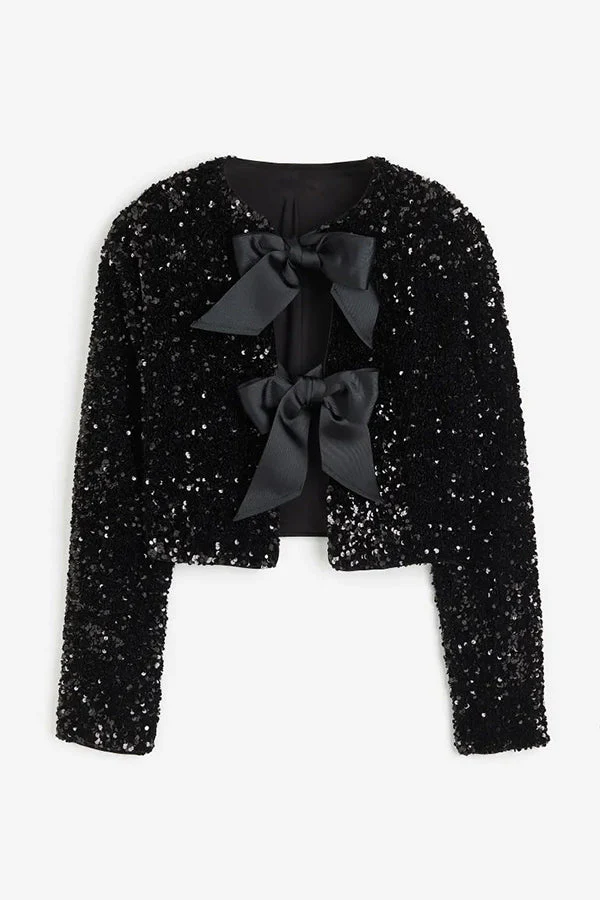 SHIMMERING SHORT JACKET MIT SCHLEIFE - Image 4