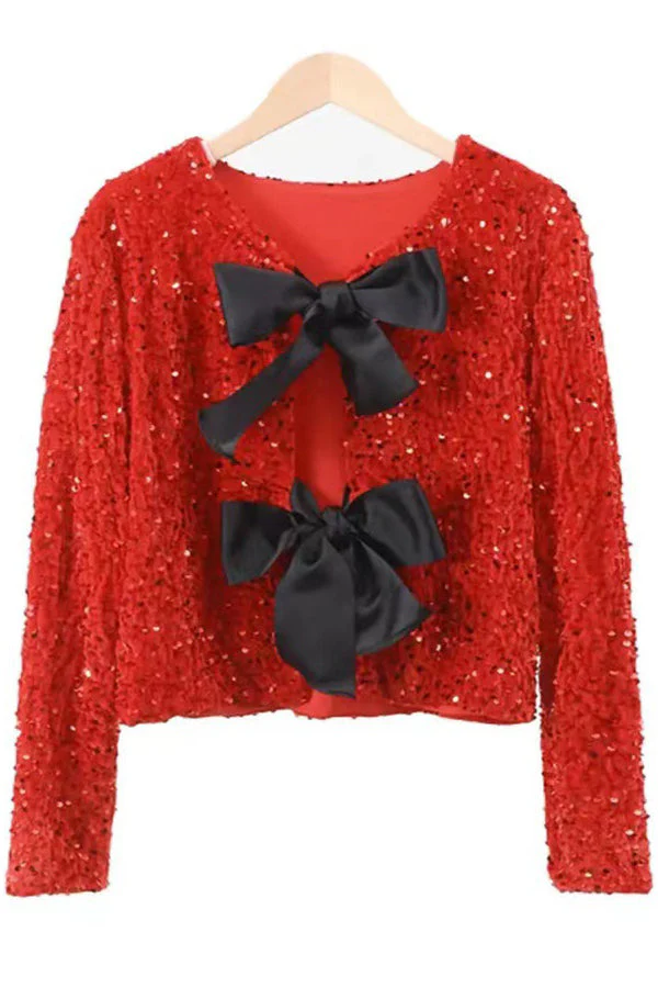 SHIMMERING SHORT JACKET MIT SCHLEIFE - Image 5