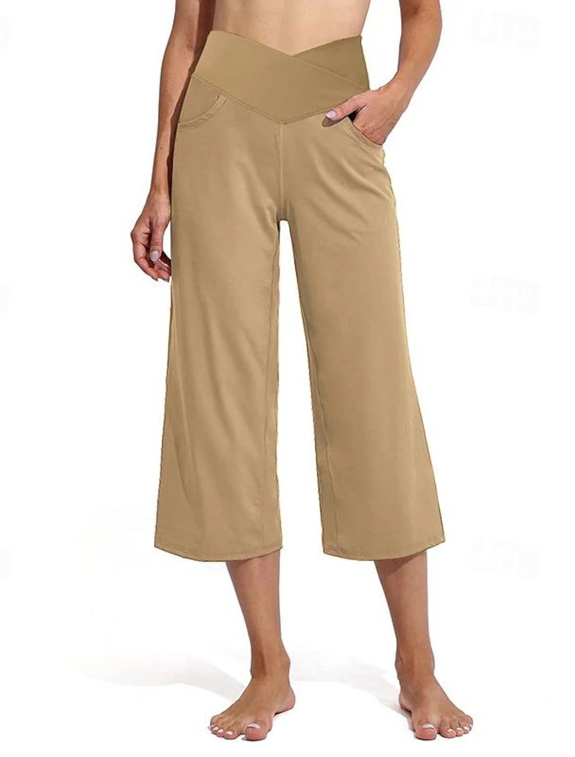 Sibylle- Damen Weite Culotte mit hohem Bund - Image 4