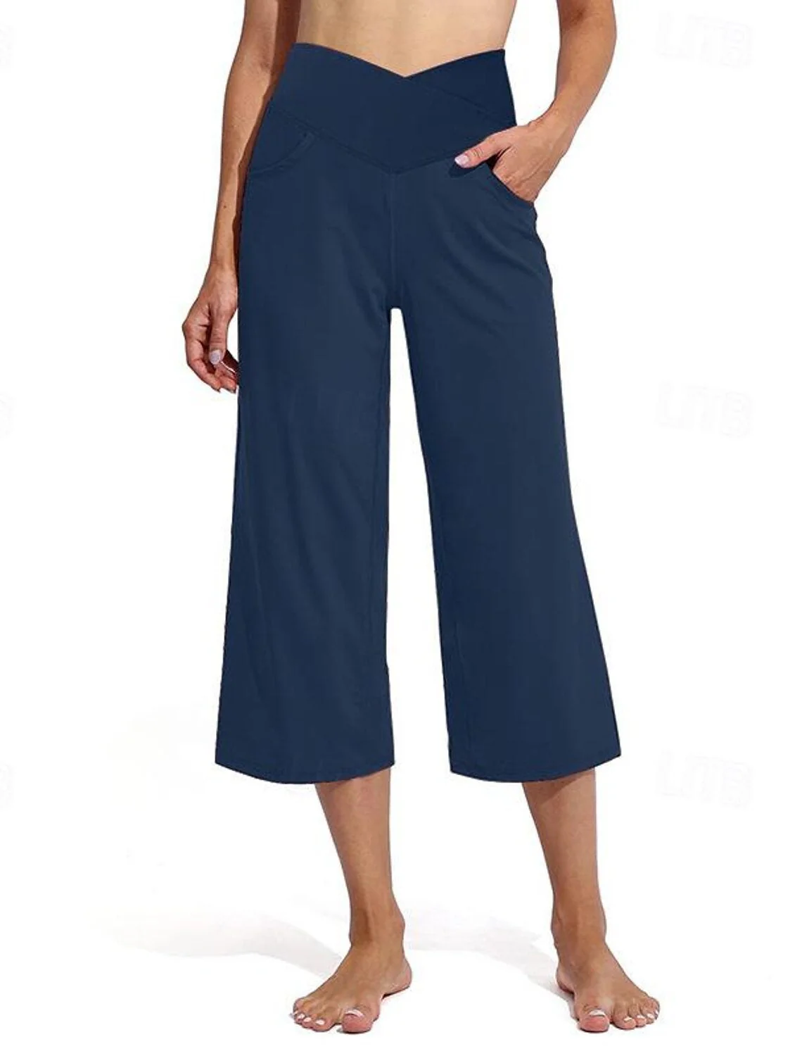 Sibylle- Damen Weite Culotte mit hohem Bund - Image 5