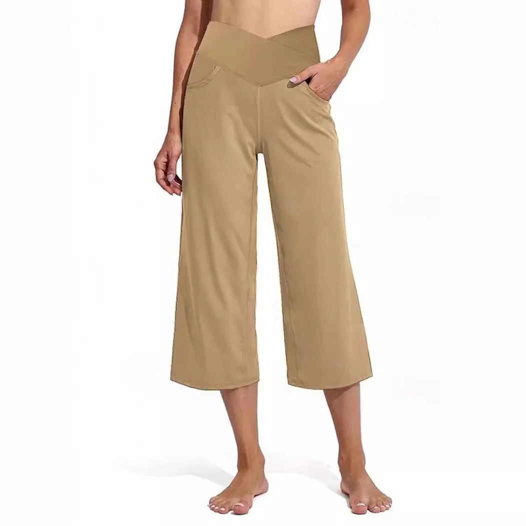 Sibylle- Damen Weite Culotte mit hohem Bund - Image 6