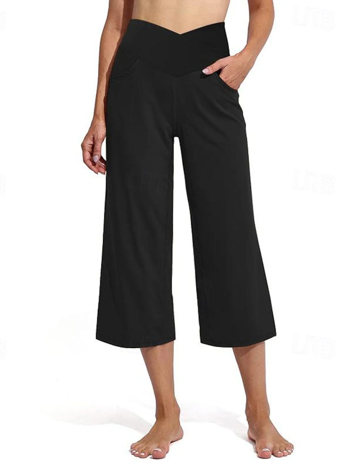 Sibylle- Damen Weite Culotte mit hohem Bund - Image 7