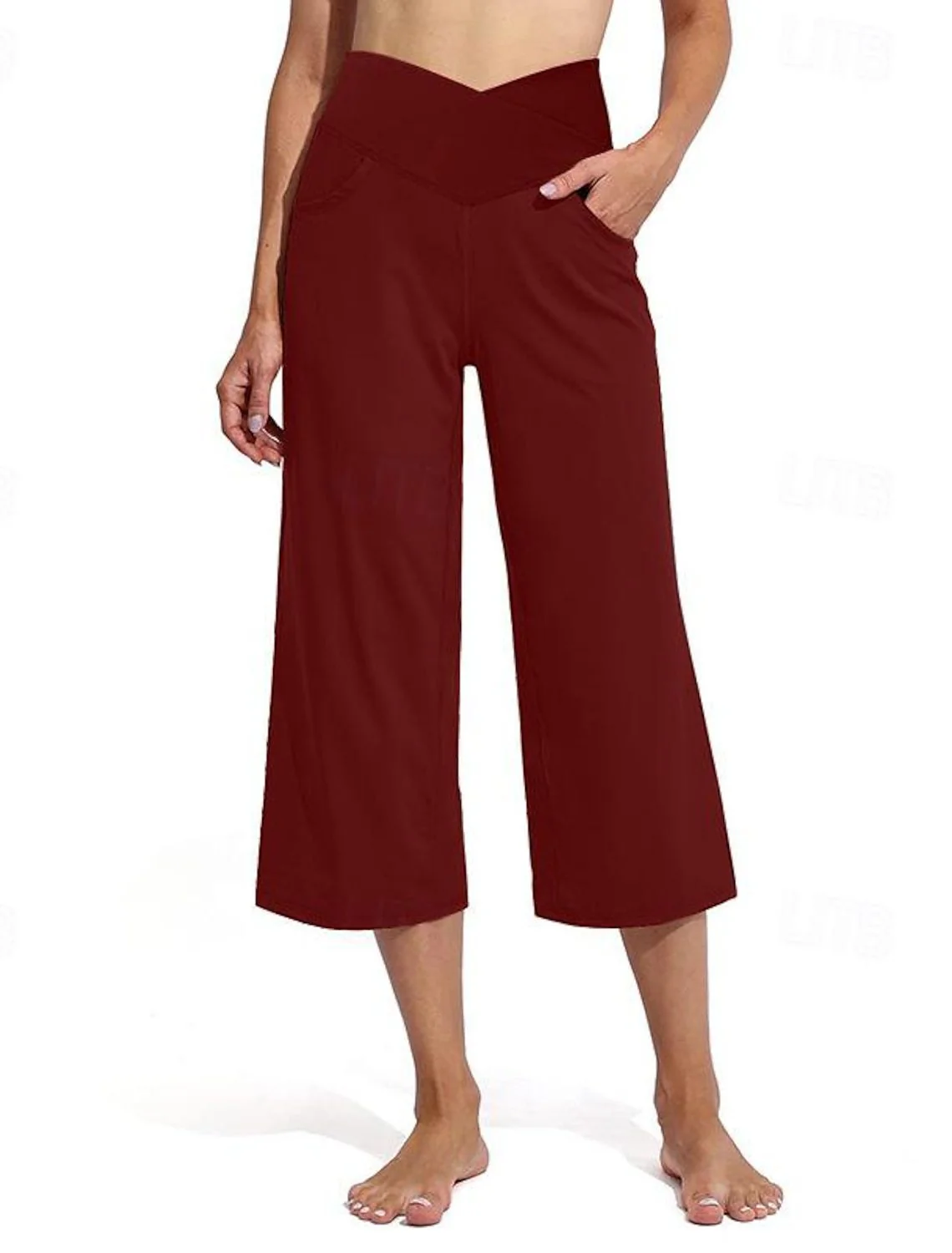 Sibylle- Damen Weite Culotte mit hohem Bund - Image 8