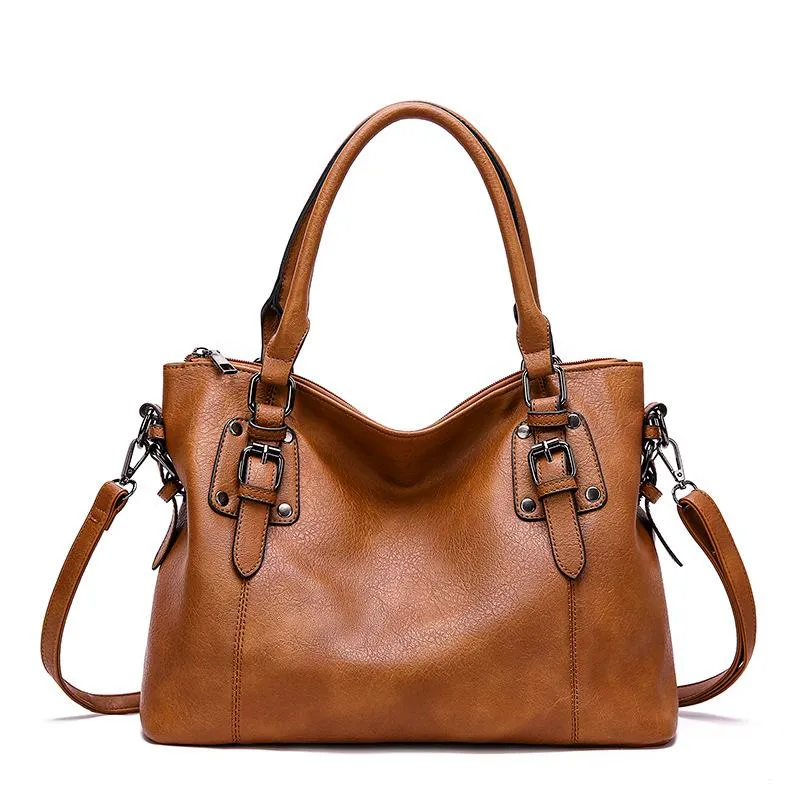 Sienna | Elegant leather shoulder bag - Image 4