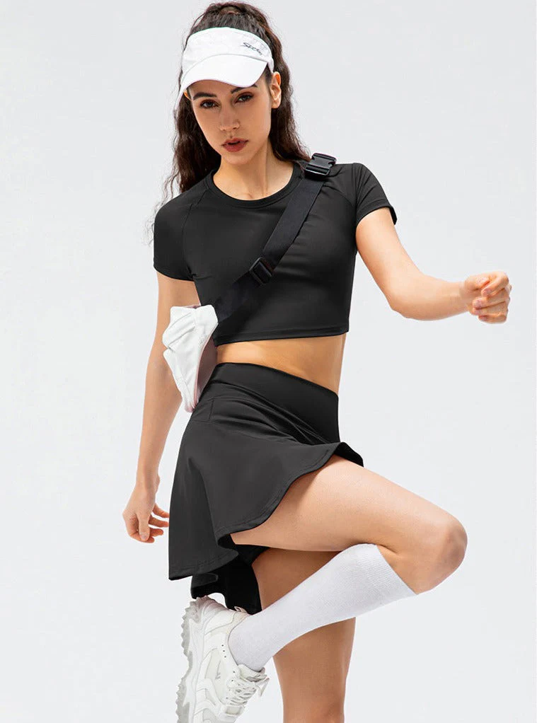 Sienna | Sportlicher Tennisrock mit integrierten Shorts - Image 4