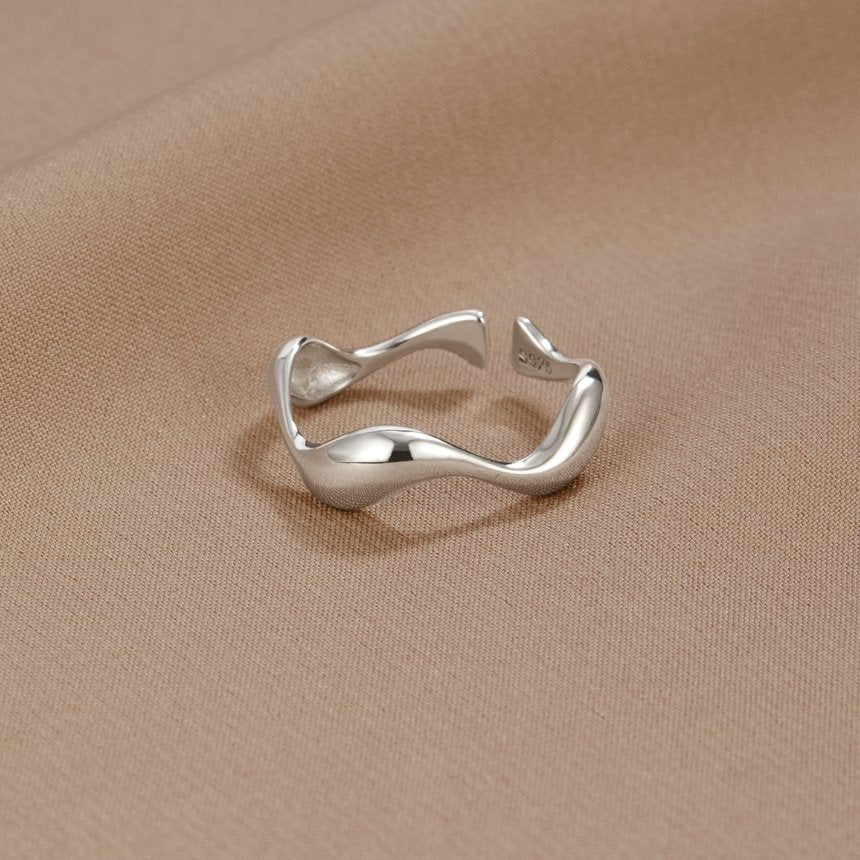 Silberne Wellenring - Image 4